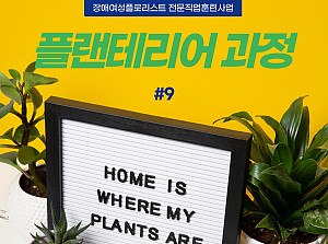 플로리스트전문직업훈련사업 플랜테리어과정 9회기